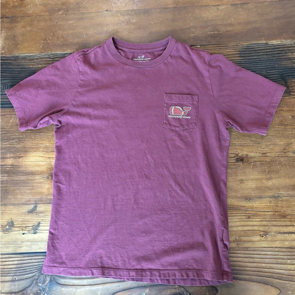 Boys Vinyard Vines Football Pocket Tee